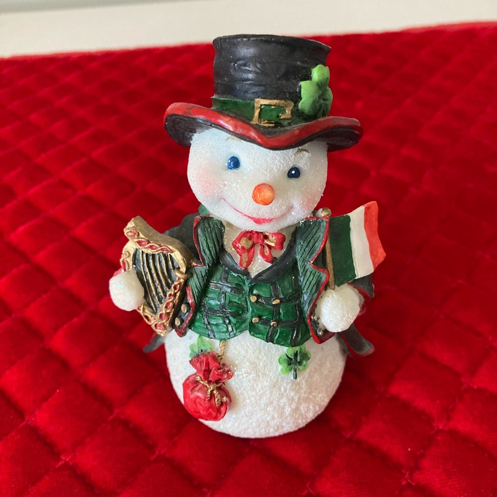 Roman Inc. Irish snowman resin figurine